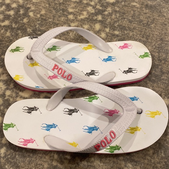 POLO KIDS FLIP FLOPS SIZE 11 LITTLE GIRLS - Picture 5 of 9